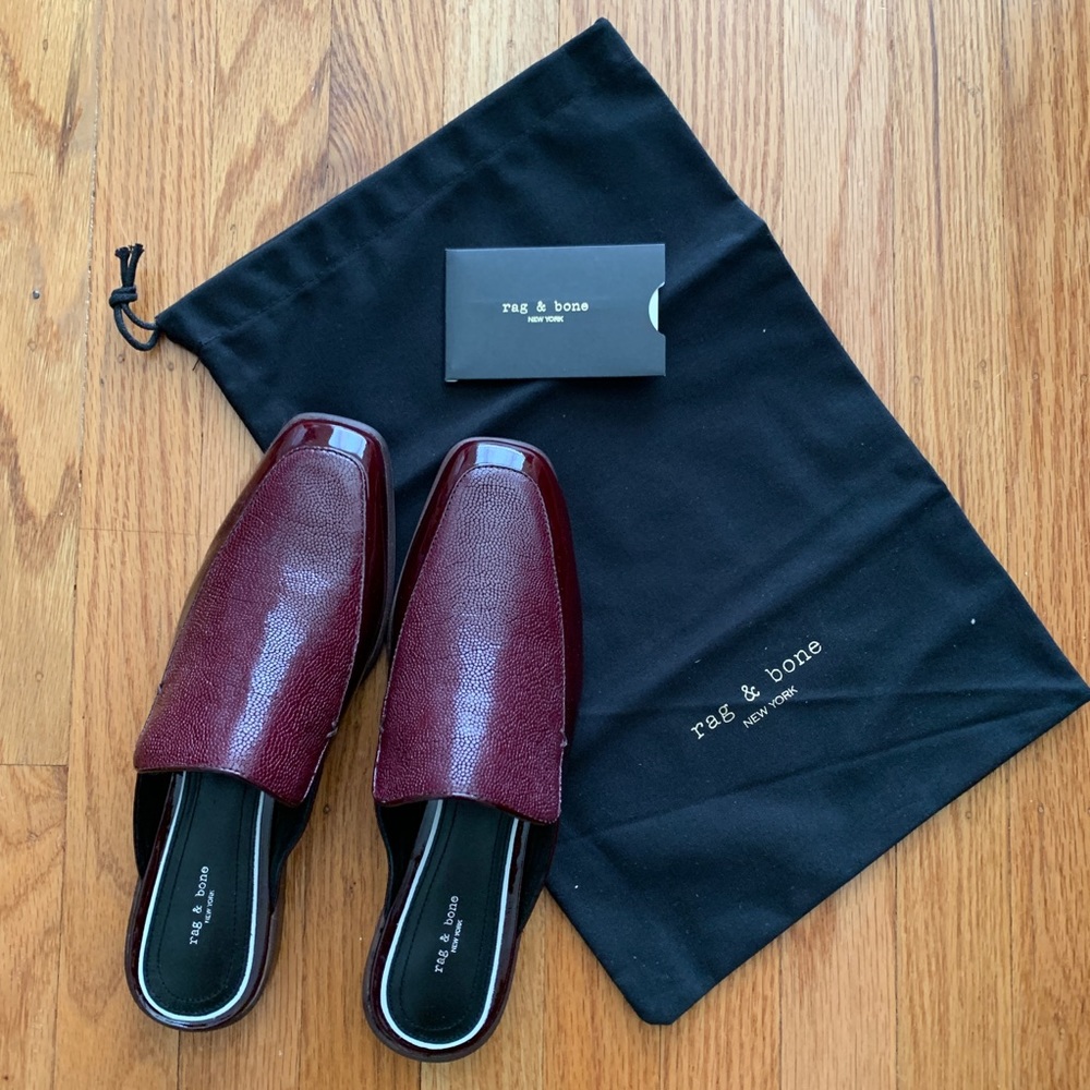 Rag and Bone - Aslen patent-leather slippers